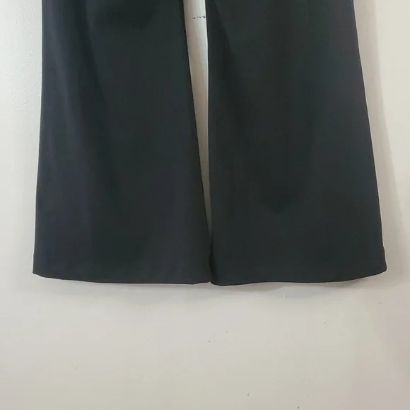 Halara Black Pull-On Flareleg Trousers Size Small Stretchy Pockets - Picture 8 of 13